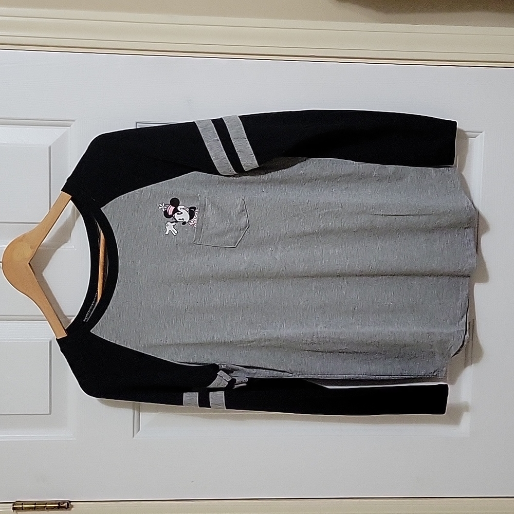 Disney Minnie Mouse Longsleeve, L, Grey